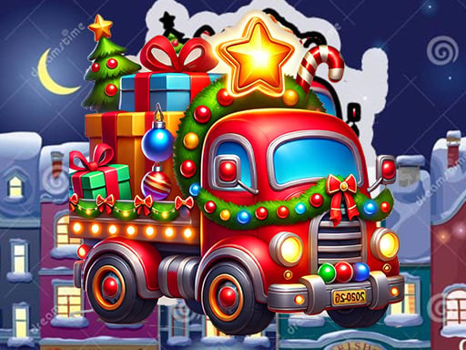 Festive Truck Journey: Winter Dash