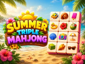 Summer Triple Mahjong Online Puzzle Game