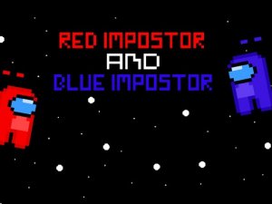 Blue and Red Impostor Online Arcade Game