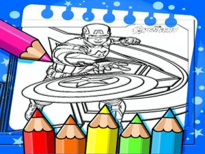 Captain America Coloring Online Game Coloring Game