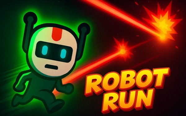 Robot Run Escape Game - Online Puzzle Platformer