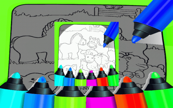 Farm Animals Coloring Book Online Game