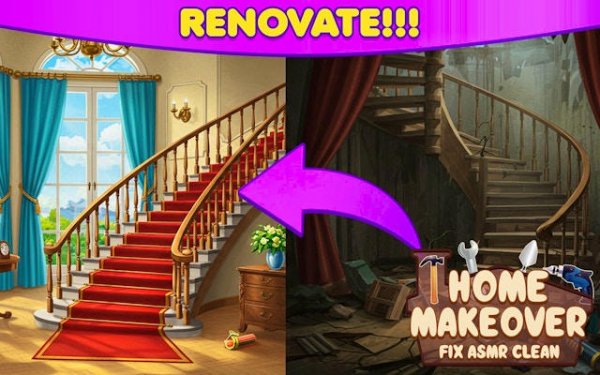 Home Makeover Fix ASMR Clean: Relaxing House Cleaning Game