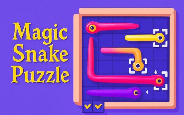 Magic Snake Puzzle: 3D Brain Game Online