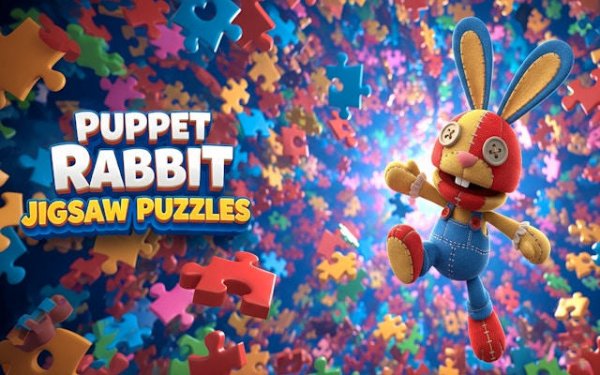 Puppet Rabbit Jigsaw Puzzles: Slide Puzzle Game Online